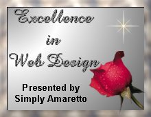 Simply Amaretto Excellence in Web Design-Silver