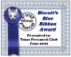 Biscuit's Blue Ribbon Award