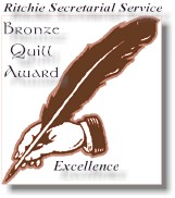 Ritchie Secretarial Service [RSS] Bronze Quill Award 161x182 brzquill.jpg