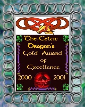 Celtic Dragon's Gold Award of Excellence 2000-2001 289x365