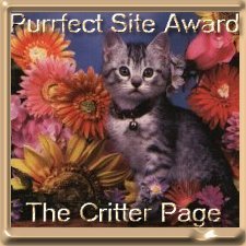 The Critter Page Purrfect Site Award 225x225
