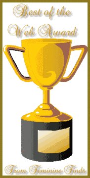Feminine Finds Best of the Web Award 182x360