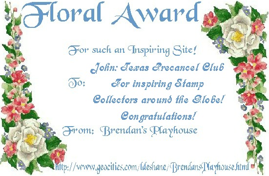 Brendan's Playhouse Floral Award