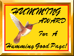 Humming Award for a Humming Good Page 250x190