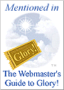 mentioned (on the Glorified page) in Webmaster's Guide to Glory, by The Beeline's Mic Miller 90x126
