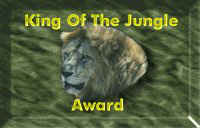 King of the Jungle Award 200x128