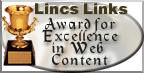 LincsLinks Award for Excellence in Web Content 144x73