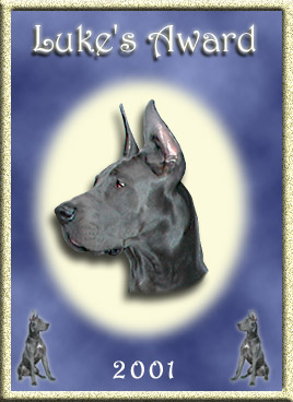 Luke's [Great Dane] Award 2001