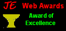JE Web Awards Award of Excellence 136x63
