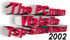 The PCman website Top Site Award 2002