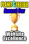 Planet Freebie Award for Website Excellence 100x150