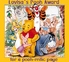Lovisa's Pooh Award for a pooh-riffic page 275x248