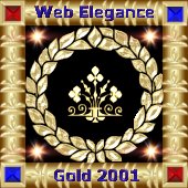 Riki's Perch Web Elegance Gold Award 2001
