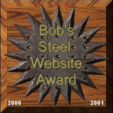 Bob's Steel Web Site Award 164x163