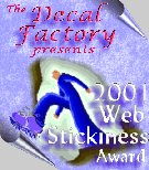 The Decal Factory 2001 Web Stickiness Award 135x154