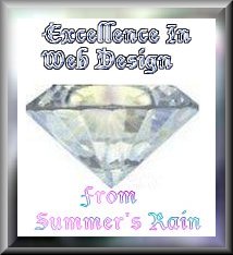 Summer's Rain excellence in Web Design 214x234