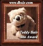 dbair.com Teddy Bair Site Award 148x158