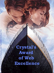 Crystal's 'Titanic' Award of Web Excellence