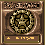 TPC Excellence Bronze Award Serial 036