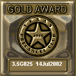 TPC Excellence Gold Award Serial 025