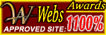 WebsAwards 1100% Approved Site Award