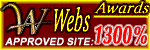 WebsAwards 1300% Approved Site Award