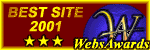 WebsAwards Site of the year 2001